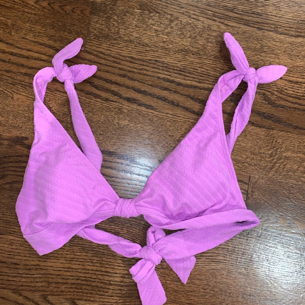 purple/pink bikini top